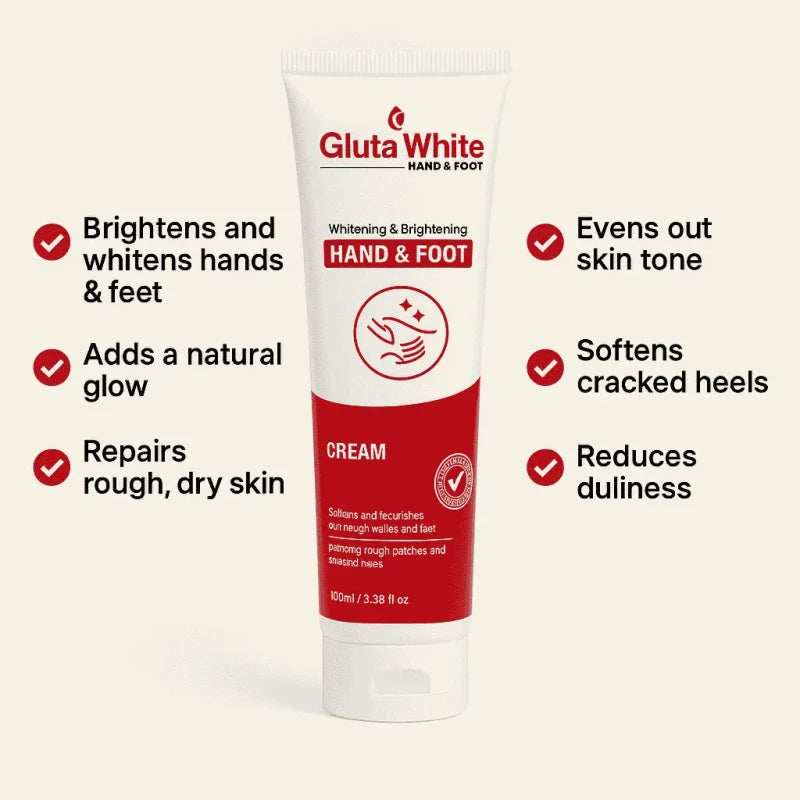 Gluta White Best Hand and Foot Whitening Cream in Pakistan | # 1 Whitening, Moisturizing & Brightening